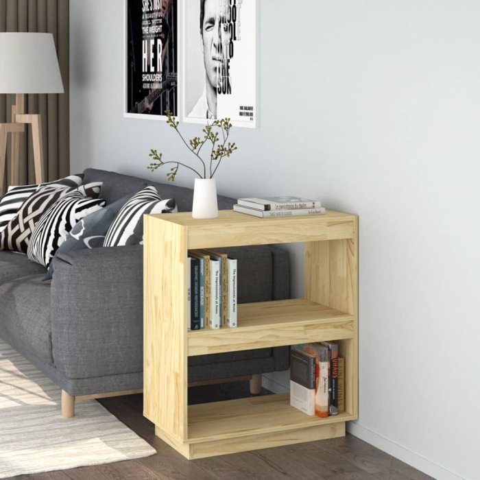 Estantería madera maciza de pino 60x35x71 cm VX-810859