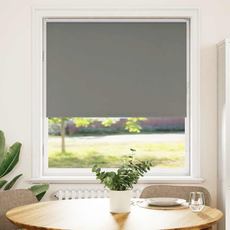 Estor Enrollable Opaco gris 100x130 cm Tela Ancho 95,7 cm VX-4011102