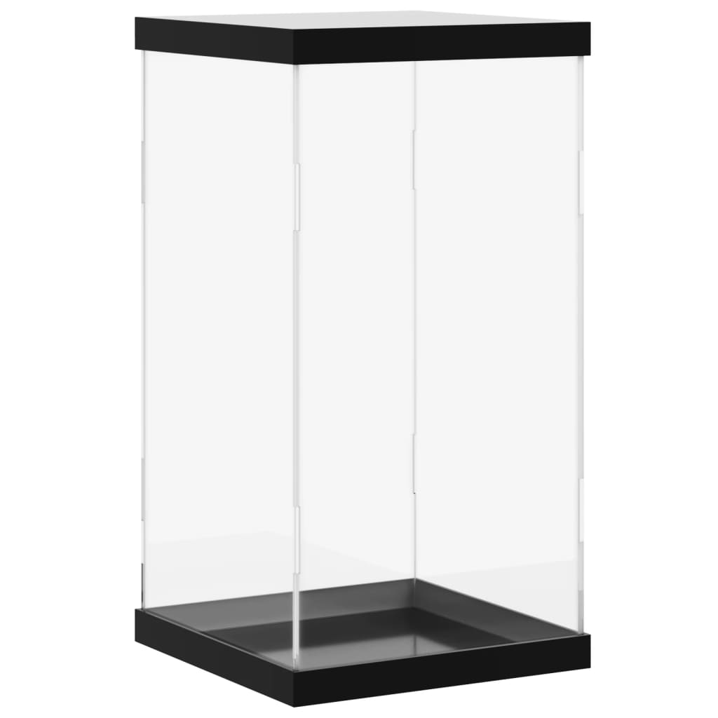 vidaXL Caja de exposición acrílico transparente 20x20x38 cm 8720845455101