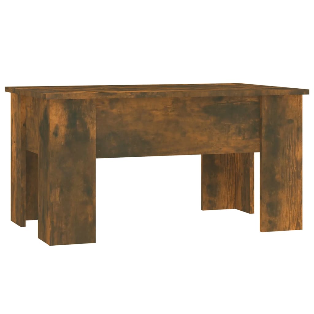 vidaXL Mesa de centro madera de ingeniería roble ahumado 79x49x41 cm 8720286974001